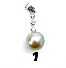 Sterling silver with Tahitian pearl pendant, SKU# 11124