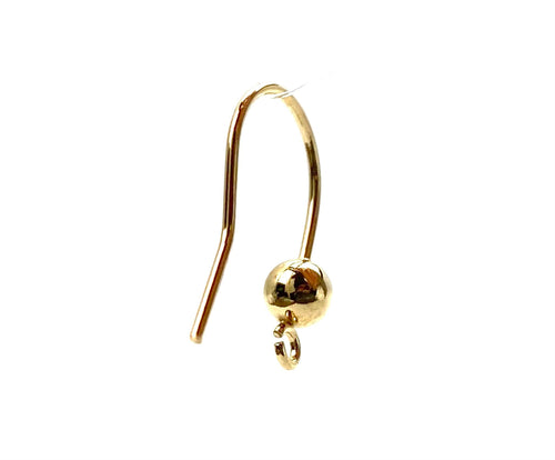 14KGF ear wire ball & ring, 14K gold fill, SKU# 4006425R