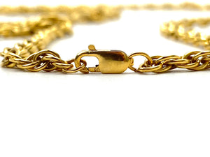 26” and 25 “14KGF double rope chain, 14K gold filled, SKU# 25 R