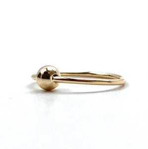 14KGF round ear wire with bead, 14K gold filled, SKU# 4006120B
