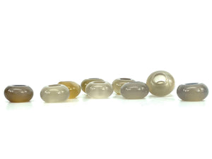 Natural Agate Donut Jade Beads, Sku#BG66