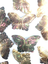 Black Tahitian Mother Of Pearl Moth Beads, Sku#M264