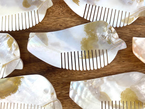 Mother Of Pearl Comb, Sku#M190-1
