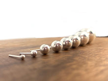 Sterling Silver Circle Bead Studs, Sku#SSCS