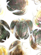 Black Tahitian Mother Of Pearl Honu (Green Sea Turtle) Beads, Sku#MP3