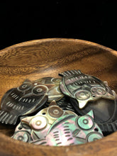 Black Tahitian Mother Of Pearl Owl Sku#M331