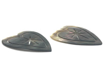 Black Tahitian Mother Of Pearl Carved Heart Sku#M324