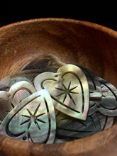 Black Tahitian Mother Of Pearl Carved Heart Sku#M324