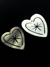 Black Tahitian Mother Of Pearl Carved Heart Sku#M324