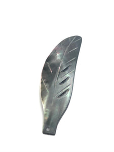 Black Tahitian Mother Of Pearl Feather Sku#M124