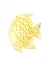White South Sea Mother Of Pearl Fish Beads, Sku#M260