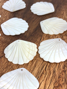 White South Sea Mother Of Pearl Clam Shell Sku#M208
