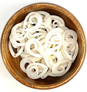 White South Sea Mother Of Pearl Beads, Sku#M629
