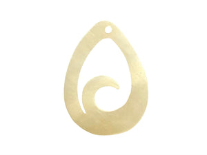 White South Sea Mother Of Pearl Beads, Sku#M629