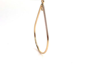 14KGF Raindrop Hoop Earring Sku#752-1 IN+OUT