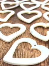 White South Sea Mother Of Pearl Heart Sku#M574