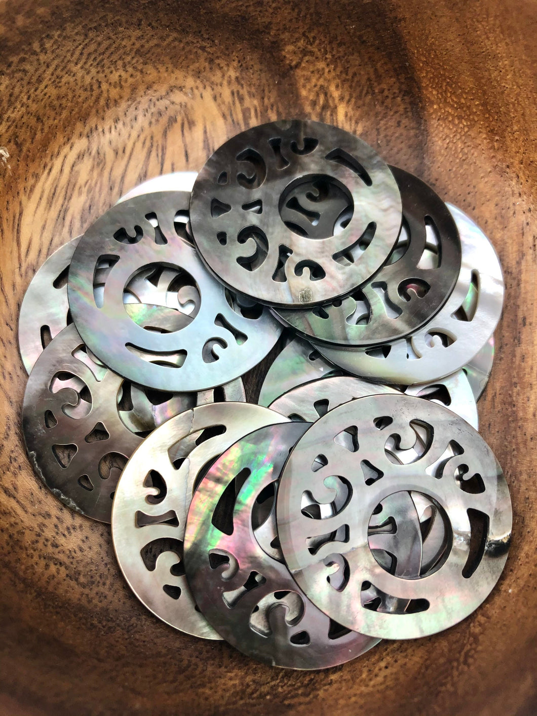 Black Tahitian Mother Of Pearl Beads Sku#M537