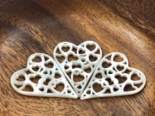 White South Sea Mother Of Pearl Heart Sku#M534
