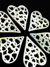 White South Sea Mother Of Pearl Heart Sku#M534