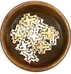 Mother Of Pearl Cross Beads, Sku#M458