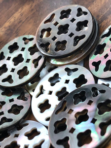 Black Tahitian Mother Of Pearl Beads Sku#M536