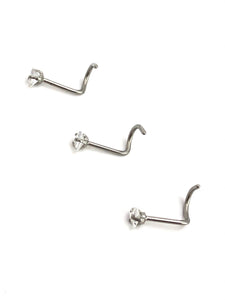 Stainless Steel Nose Rings Sku#3-2-1