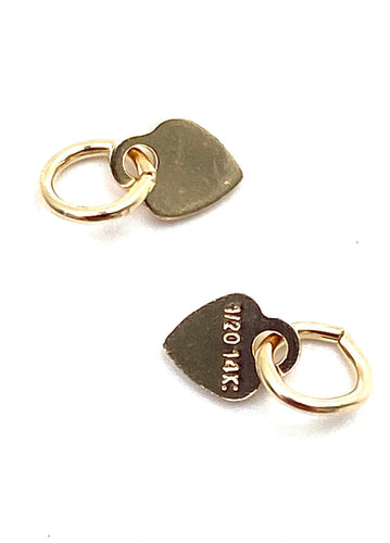 14KGF heart charm, 14K gold filled, SKU# 400H3R2