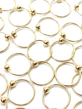 14KGF round ear wire with bead, 14K gold filled, SKU# 4006120B