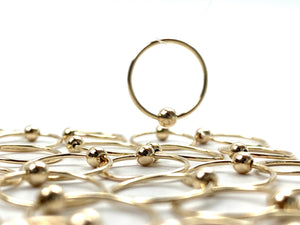 14KGF round ear wire with bead, 14K gold filled, SKU# 4006120B