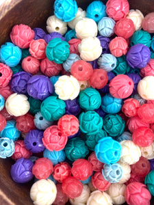 Mother Of Pearl Flower Beads, Sku#M443