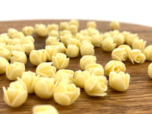Mother Of Pearl Off White Small Rose Beads, Sku#M675