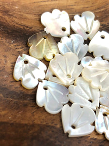 White South Sea Mother Of Pearl Beads Sku#M382