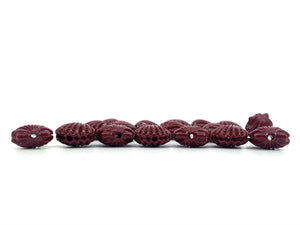 Mother Of Pearl Maroon Beads, Sku#M677