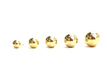 14K Gold Filled Bead Studs, Sku#14KGFCS