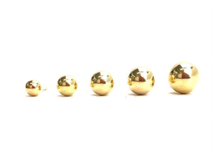 14K Gold Filled Bead Studs, Sku#14KGFCS