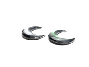 Black Tahitian Mother Of Pearl Crescent Moon Sku#M411