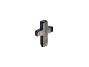 Black Tahitian Mother Of Pearl Cross Sku#M389