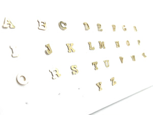 14KGF Initial/Letter Studs