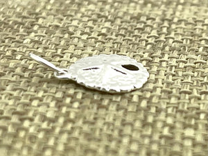 Sterling Silver Sand Dollar Charm w/ Ring, Sku#760 C