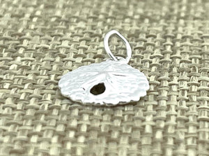 Sterling Silver Sand Dollar Charm w/ Ring, Sku#760 C