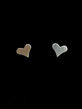 Sterling Silver Heart Studs, Sku#403.020-5