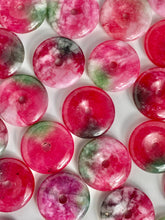 Watermelon donut jade bead , SKU# BG111-1