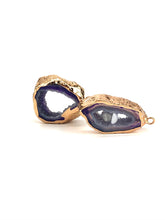 Purple Geodes W/Gold Plating Sku#Q03