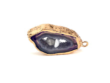Purple Geodes W/Gold Plating Sku#Q03