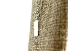 Sterling Silver Rectangle Charm w/ Ring, Sku#2377 C