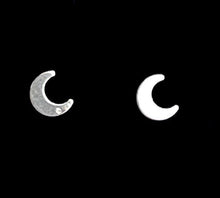Sterling Silver Moon Studs, Sku#296.020-5