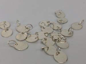 Oval Disc with Oval Jump Ring  6.4x7.4mm (2445 C)