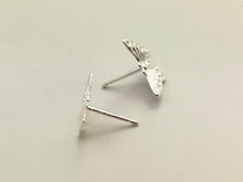 Beautiful Sterling Silver Butterfly Stud Earrings Sku#243-5