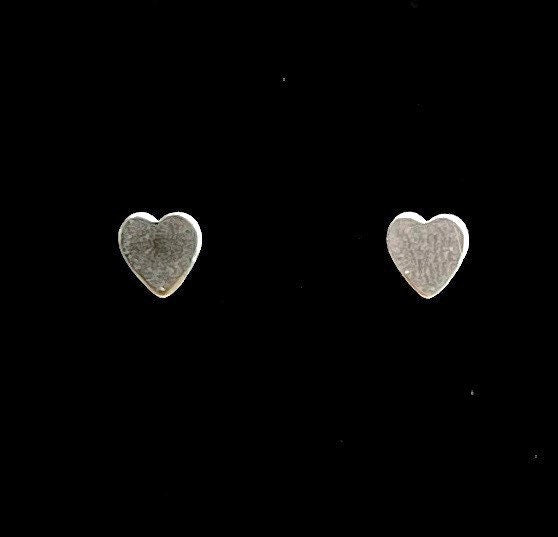 Sterling Silver Heart Studs, Sku#10.020-5