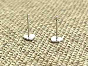 Sterling Silver Heart Studs, Sku#10.020-5